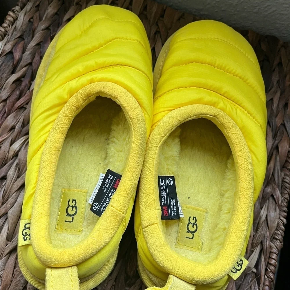 UGG Tasman LTA Women’s 3M Insulated UGGpure Slippers In Canary Yellow Size 7